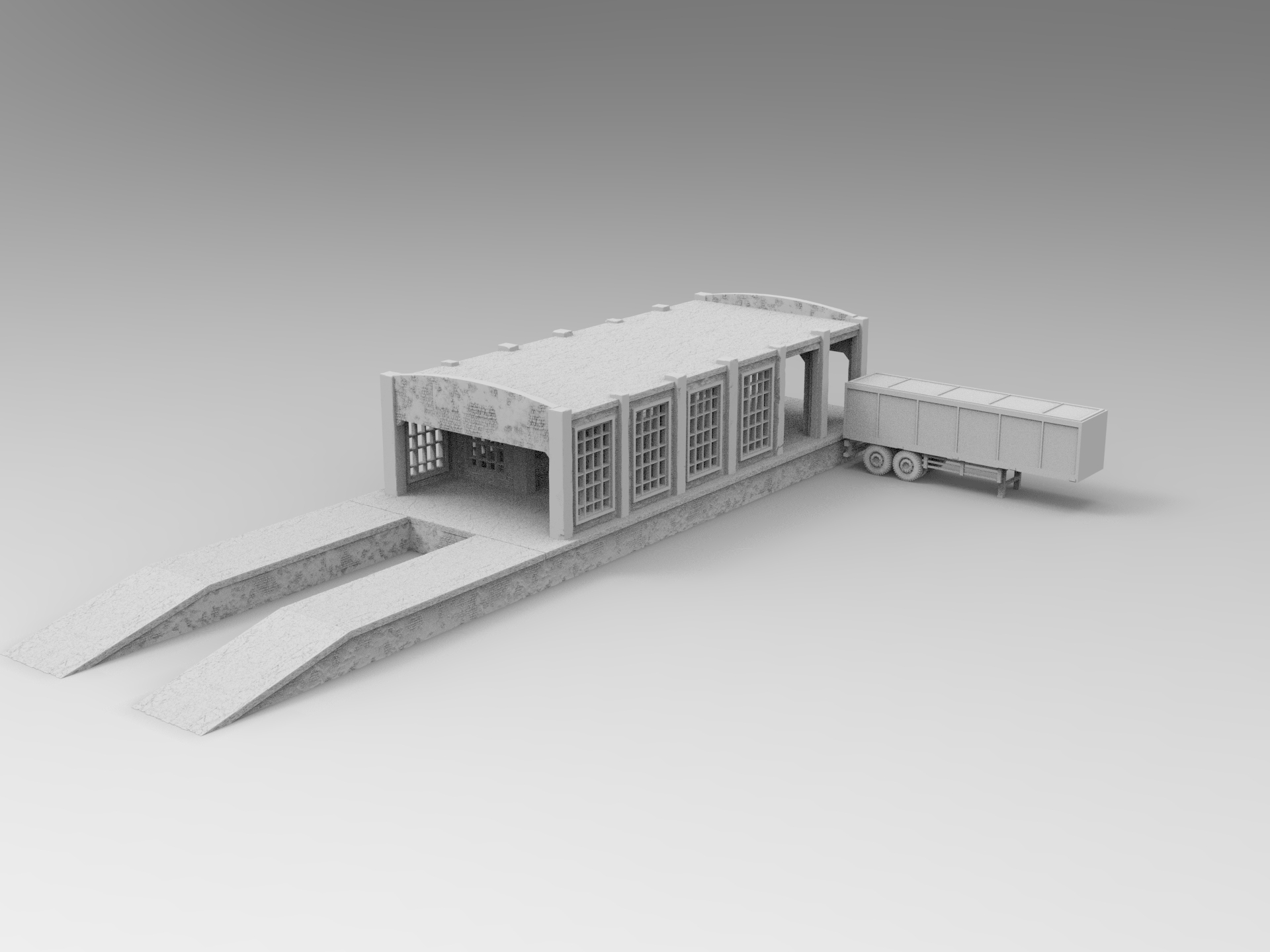 Open air trans loader