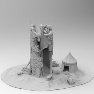 Ruined round tower