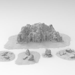 Rock formation scatter terrain