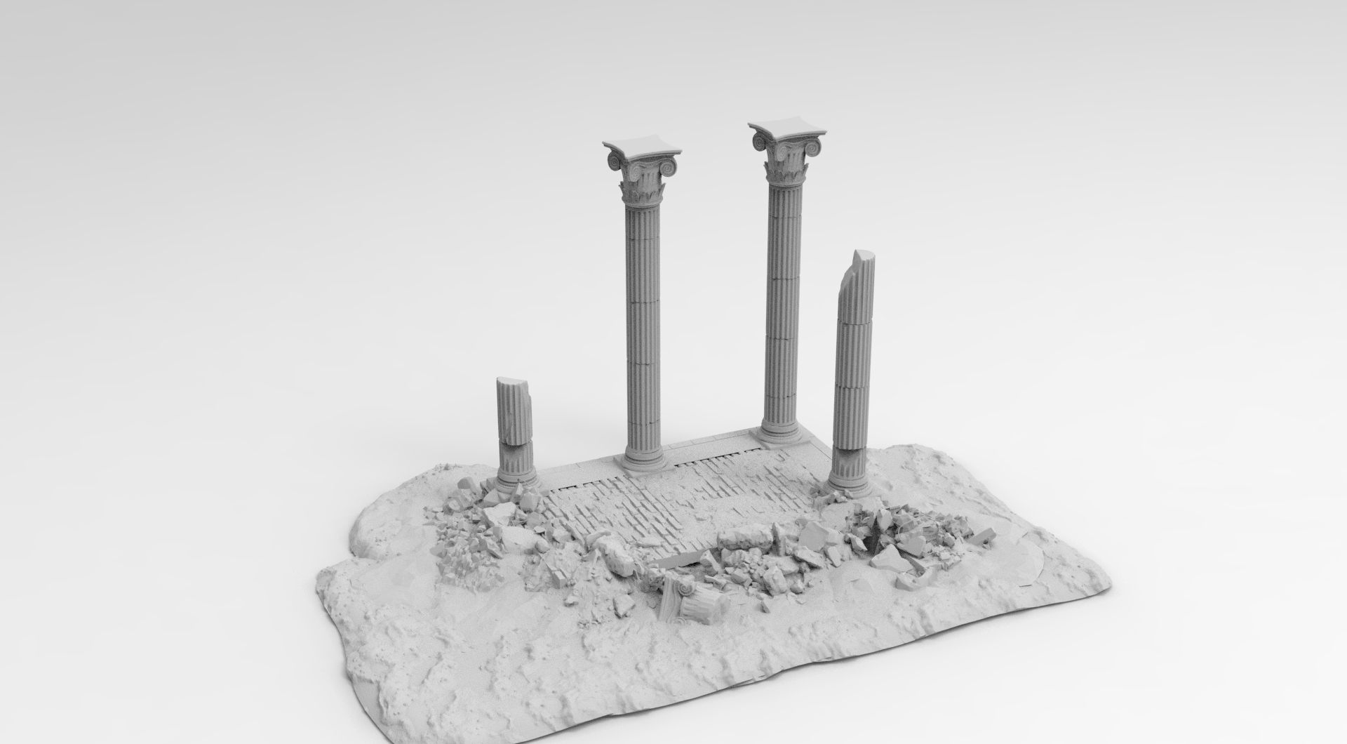Roman ruin scatter terrain
